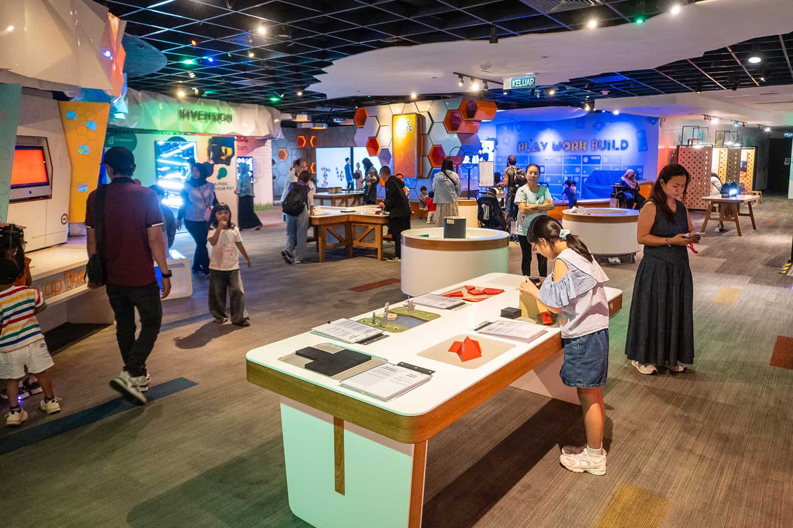 Test je behendigheid bij Petrosains Discovery Centre in Kuala Lumpur