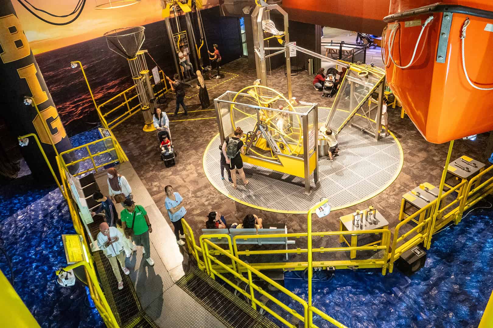 Diverse zones bij Petrosains Discovery Centre in Kuala Lumpur