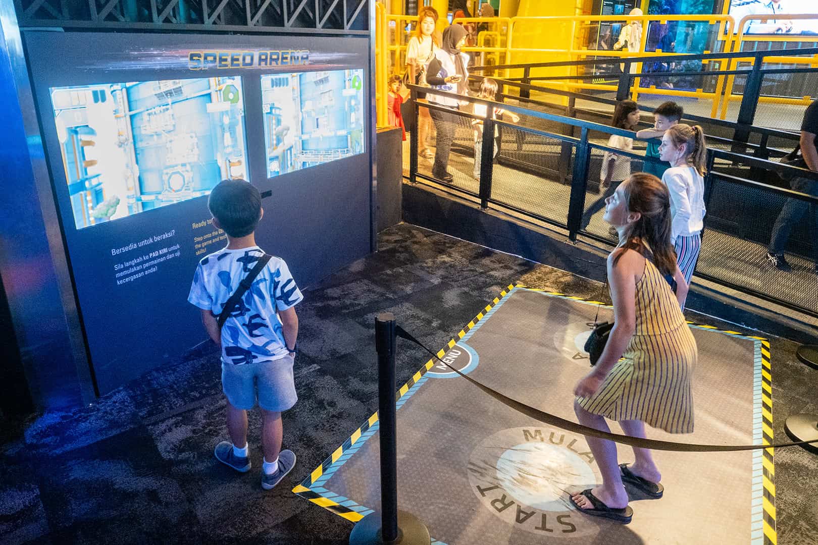 Behendigheidsspel bij Petrosains Discovery Centre in Kuala Lumpur