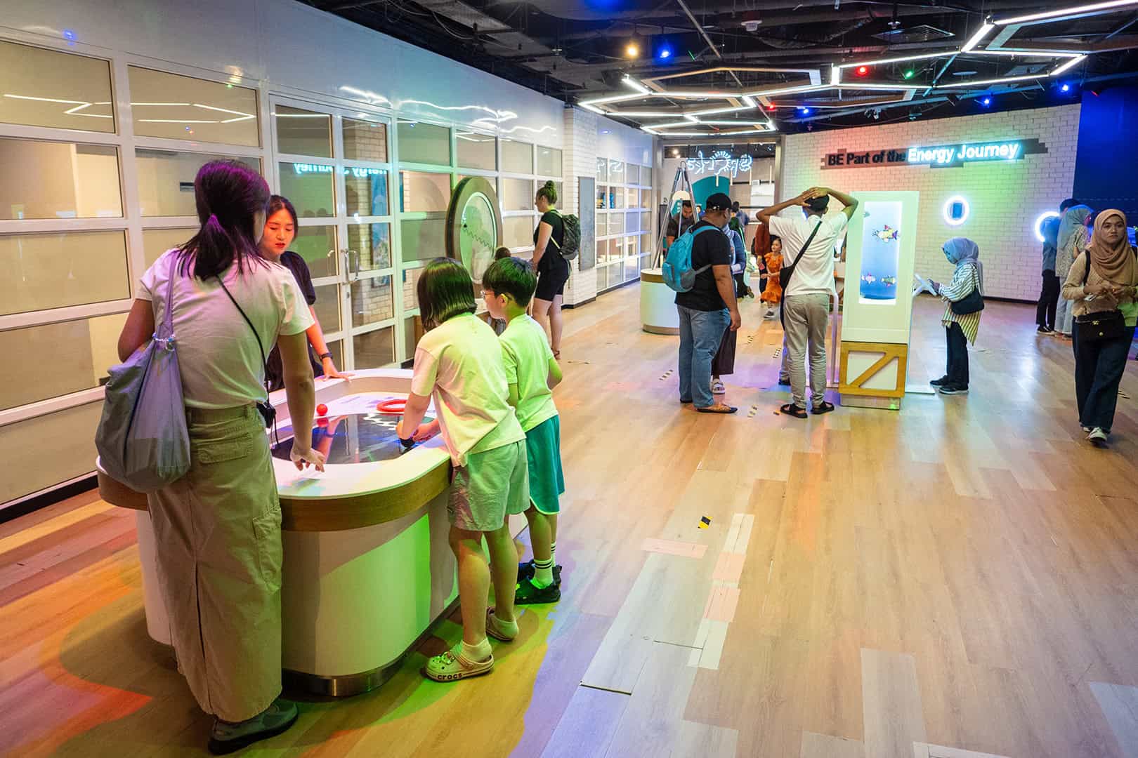 Spelletjes bij Petrosains Discovery Centre in Kuala Lumpur