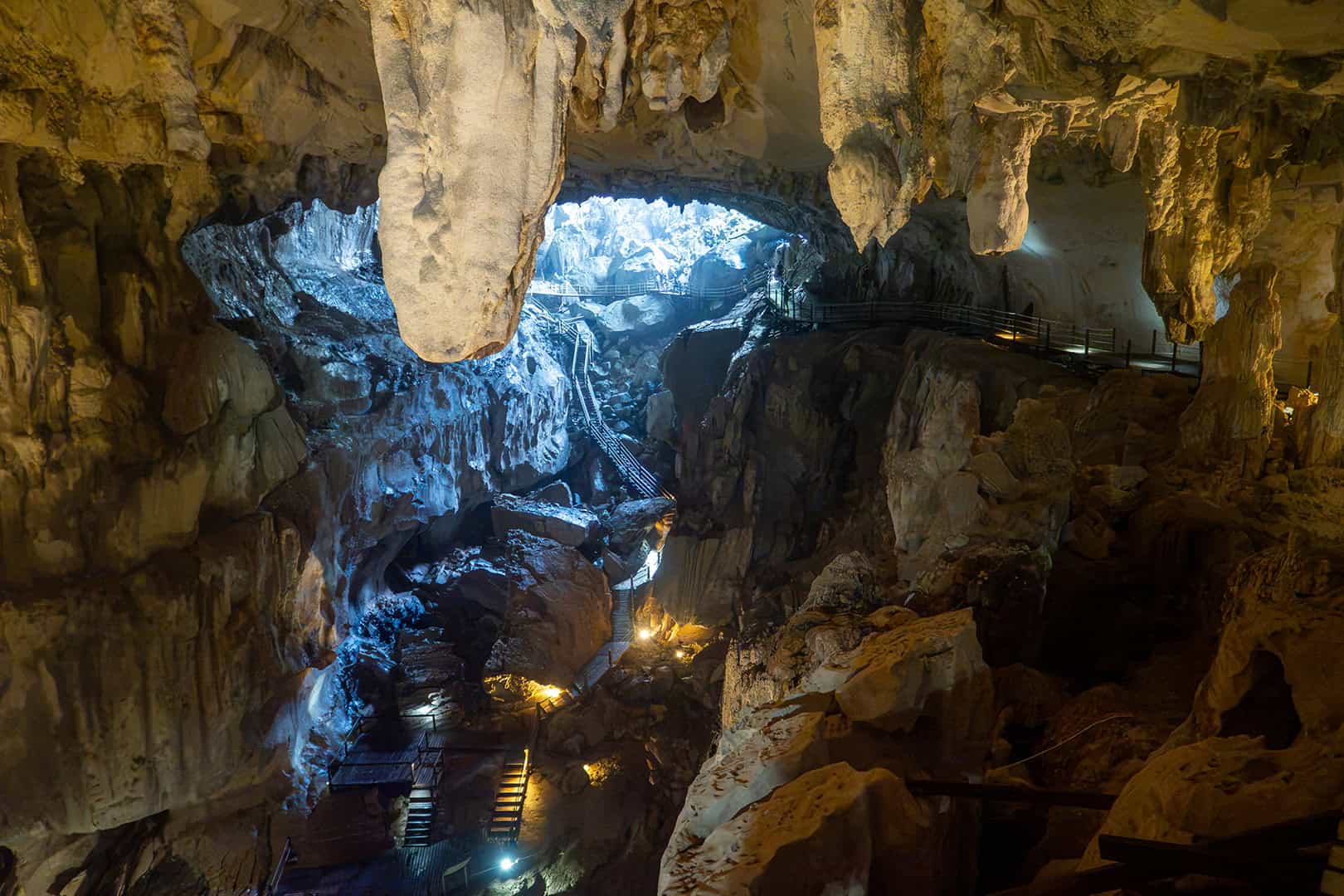 Clearwater Cave uitzicht bovenin Clearwater Cave uitzicht bovenin
