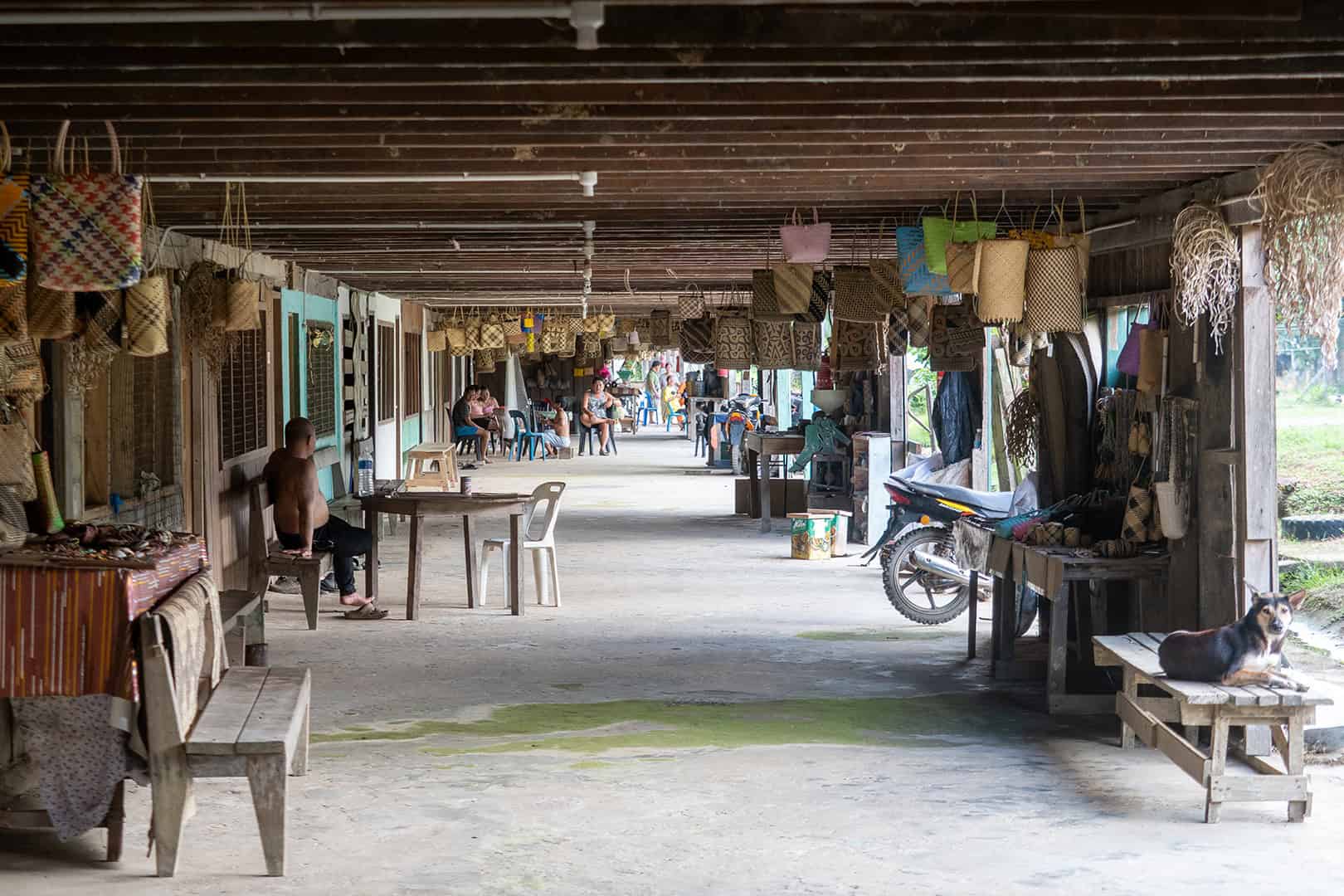 Penan dorp bij Mulu NP Penan dorp bij Mulu NP