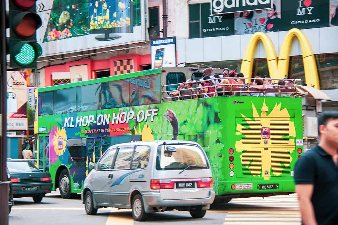 Hop-on Hop-off bus in Kuala Lumpur