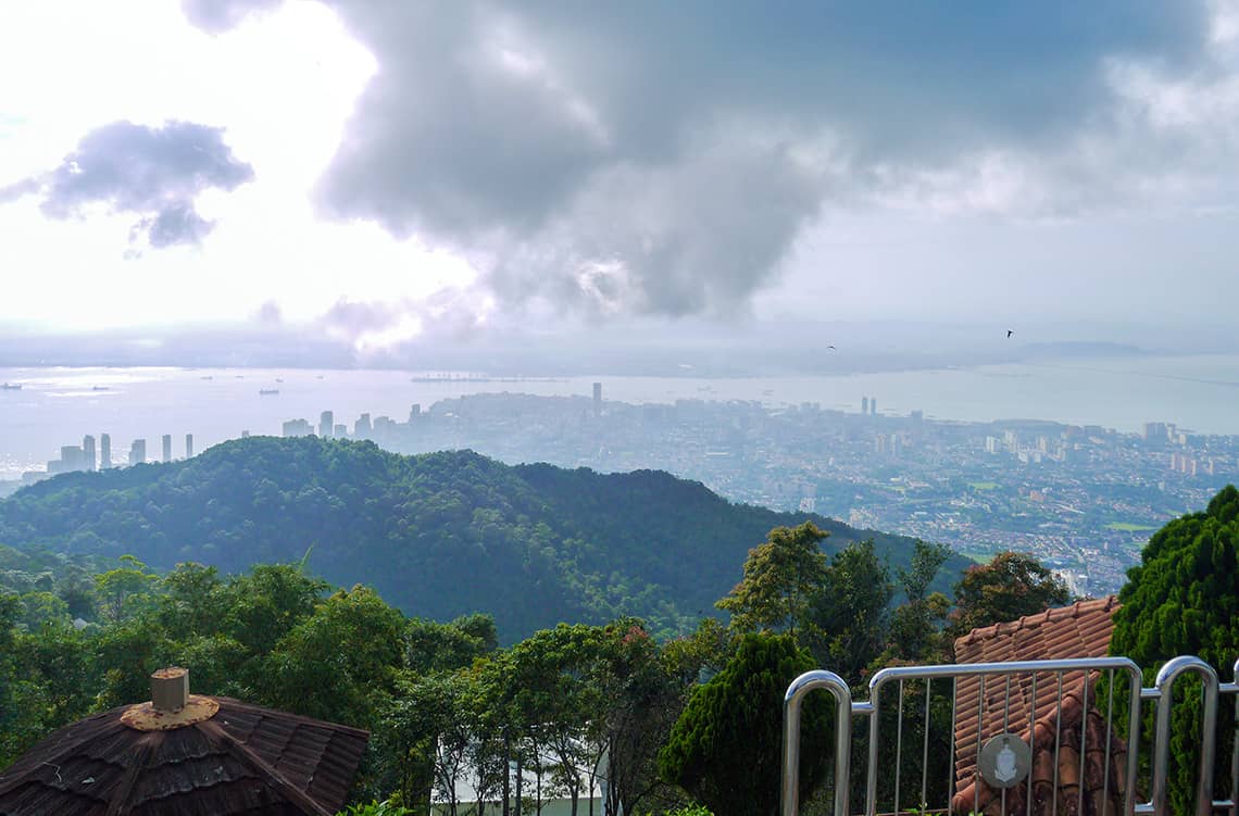 Schitterend uitzicht vanaf Penang Hill