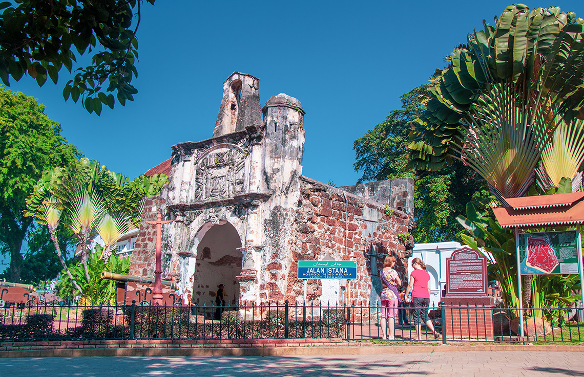 Porta de Santiago in Malakka