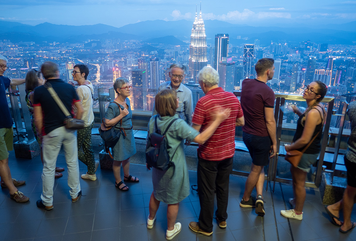 Menara KL Tower zonsondergang