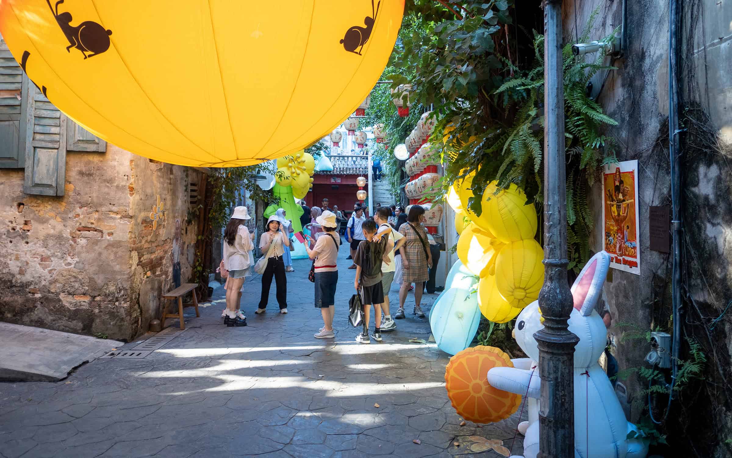 Kwai Chai Hong streetart en kunst in Chinatown, Kuala Lumpur