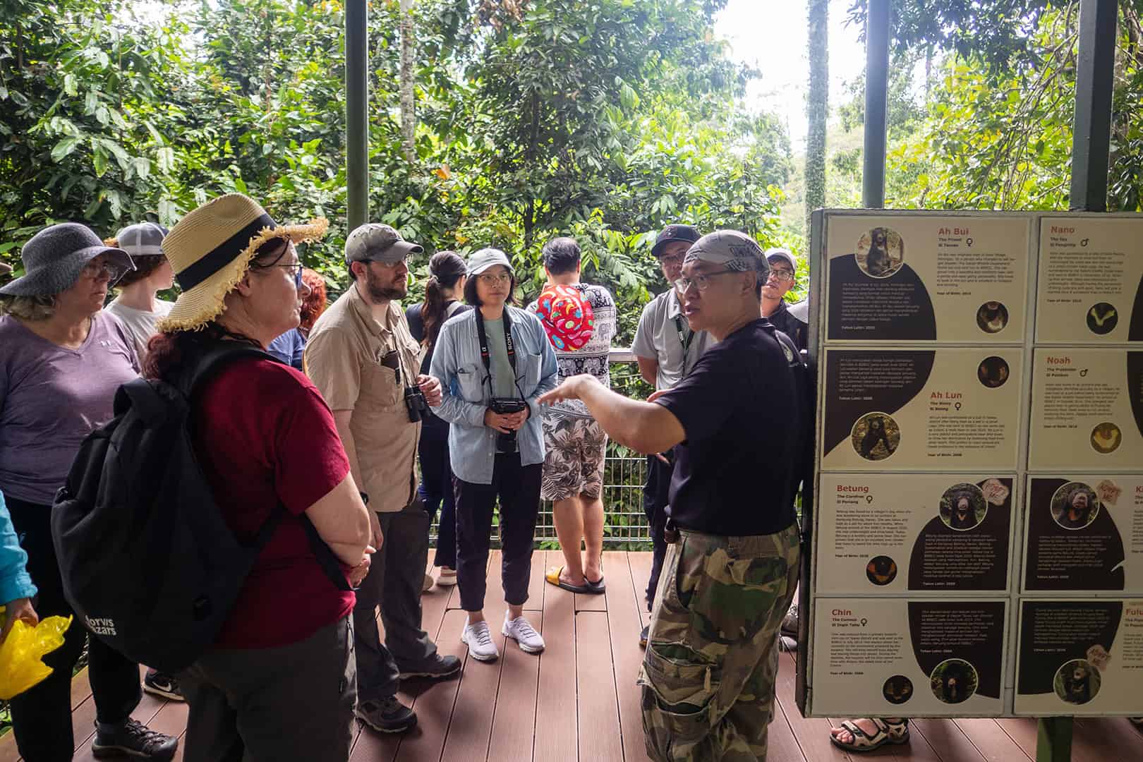 Founder is always there to explain about Sun Bears