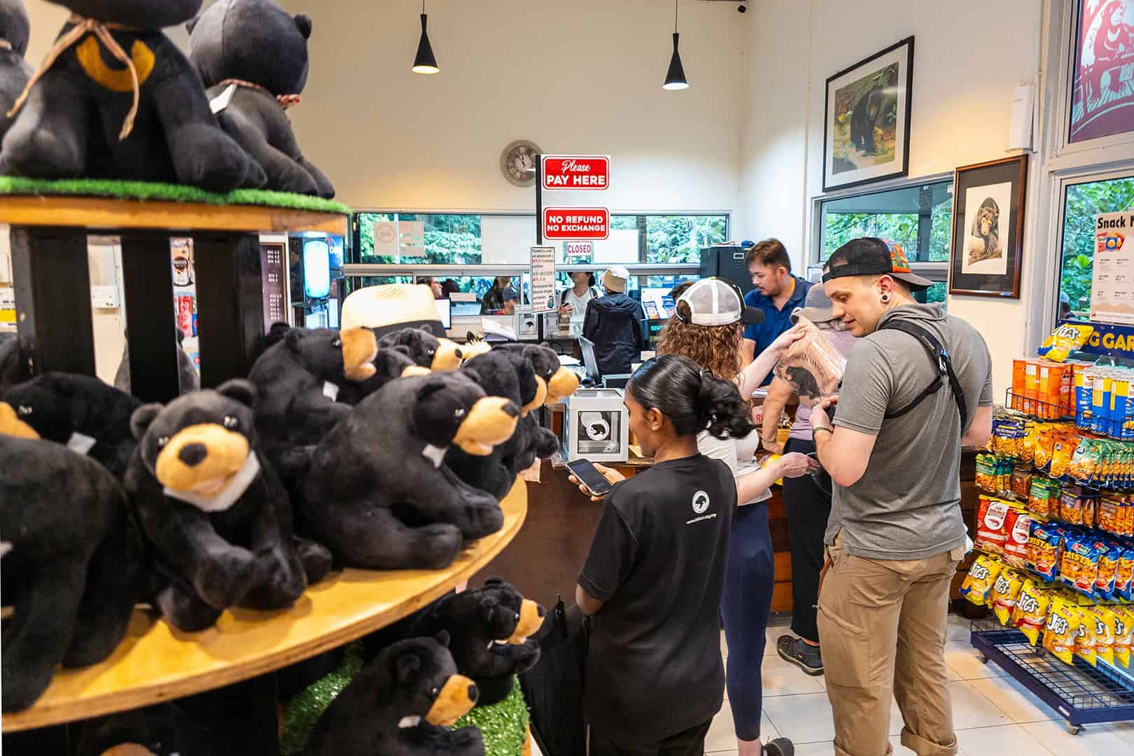 Gift shop at the Bornean Sun Bear Conservation Centre (BSBCC) in Sabah