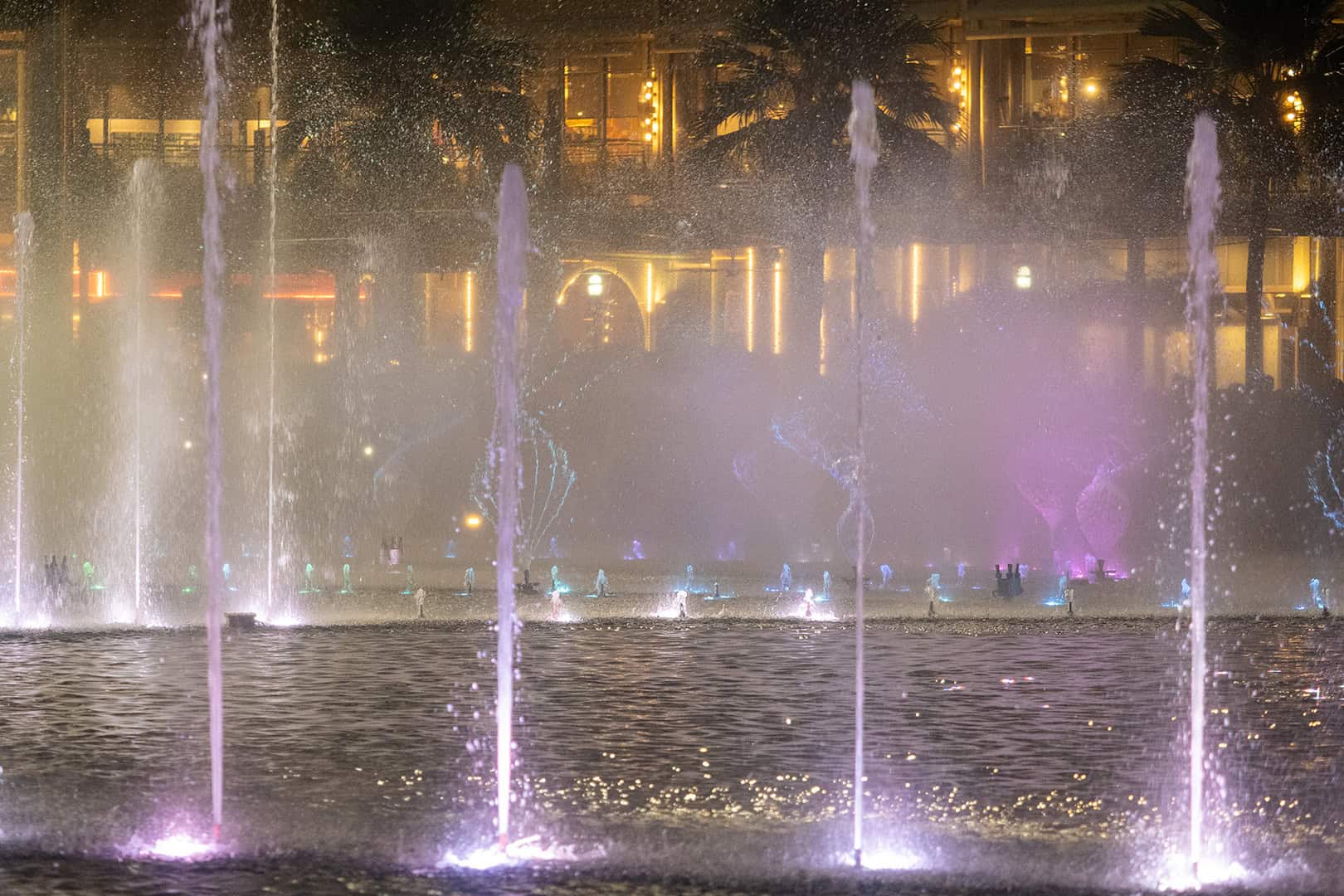 Fountains at the Lake Symphony Water Show, Suria KLCC in Kuala Lumpur