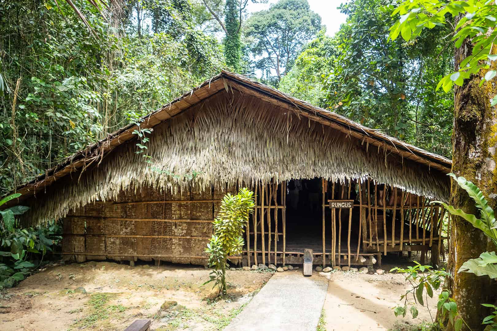 Traditioneel huis bij Mari Mari Cultural Village (Kota Kinabalu)
