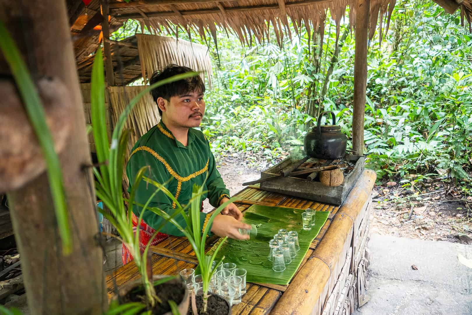 Lekker drankje Mari Mari Cultural Village (Kota Kinabalu)