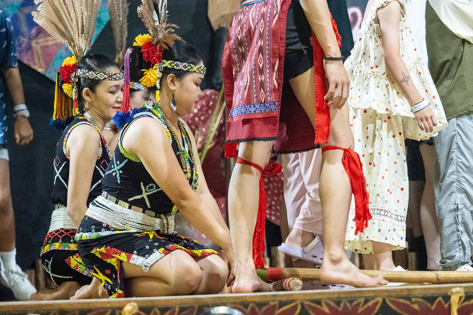 Bamboestokken bij Mari Mari Cultural Village (Kota Kinabalu)