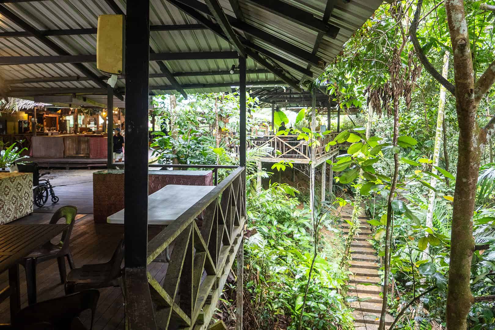 Uitzicht vanaf het eindstation bij Mari Mari Cultural Village (Kota Kinabalu)