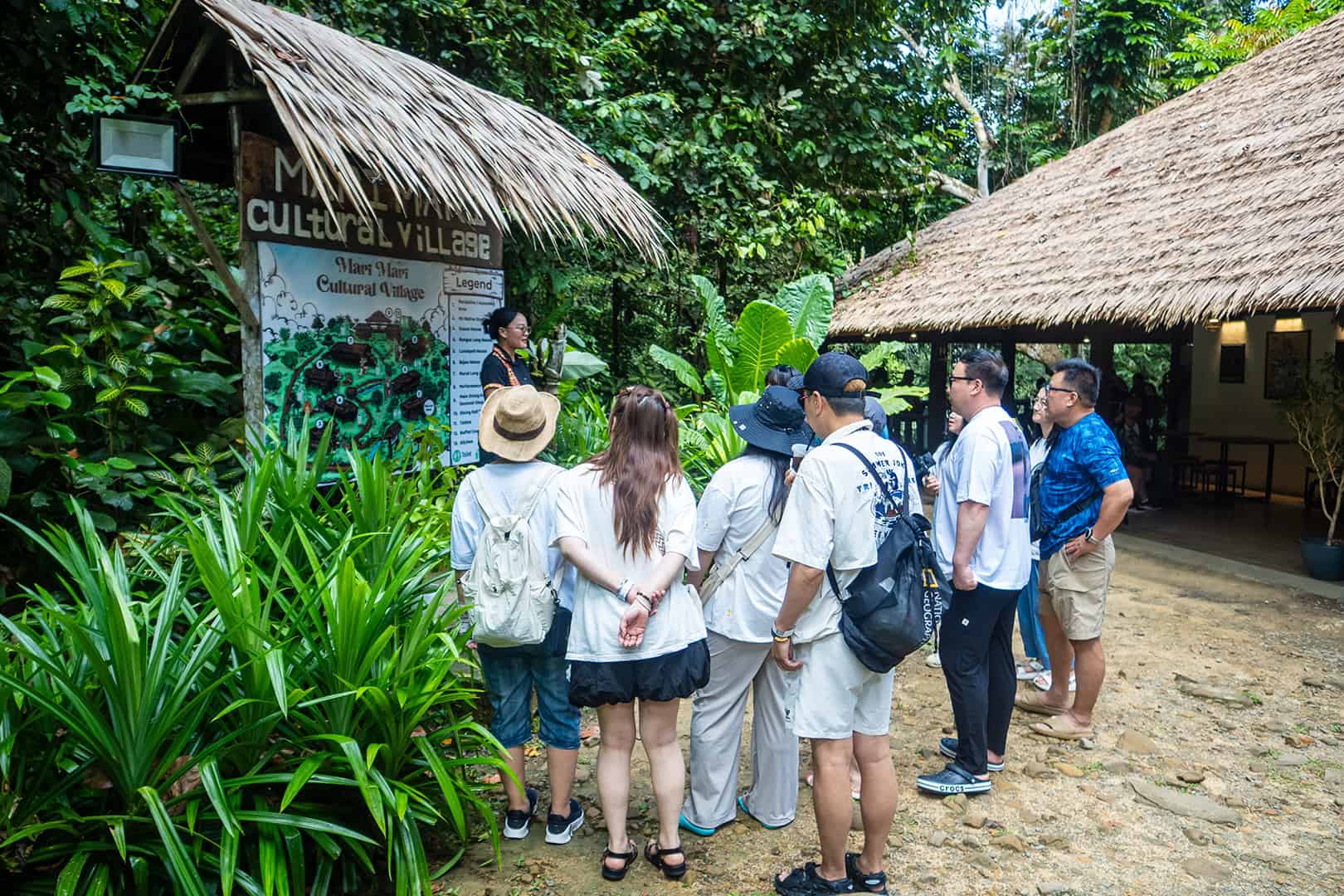 Informatiebord Mari Mari Cultural Village (Kota Kinabalu)