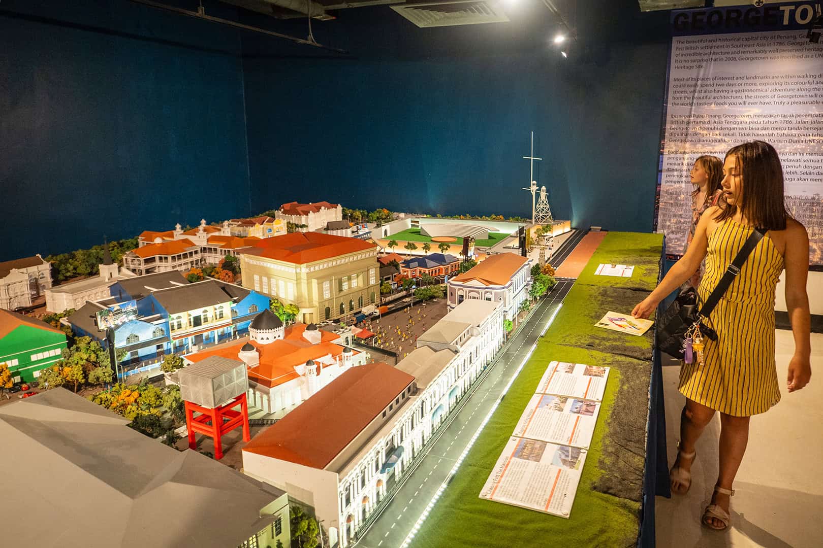 Nagebouwde stad bij MinNature Malaysia in Kuala Lumpur