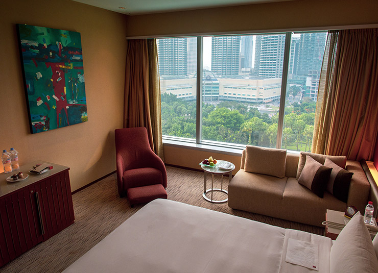 Kamer met uitzicht op Petronas Twin Towers