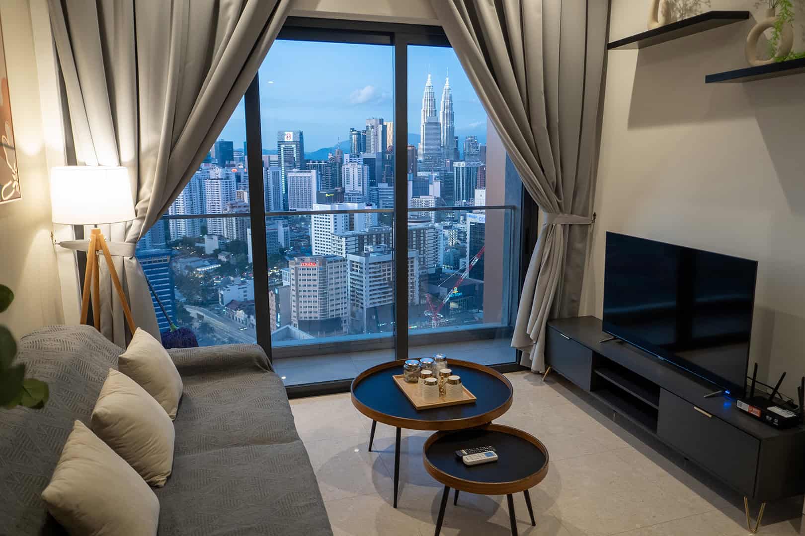 Uitzicht, Lucentia Residences, Lalaport BBCC in Kuala Lumpur