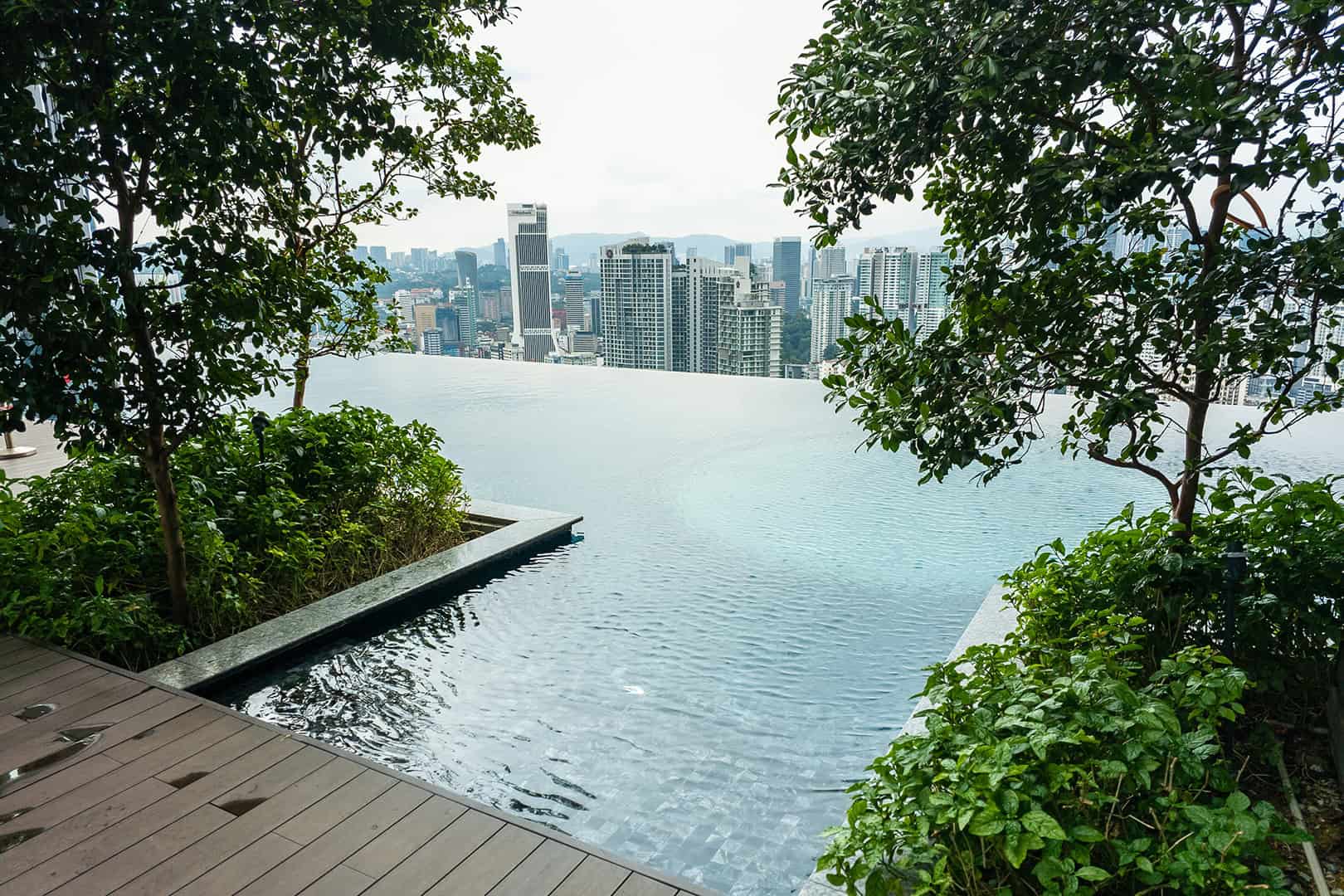 Zwembad op het dak, Lucentia Residences, Lalaport BBCC in Kuala Lumpur