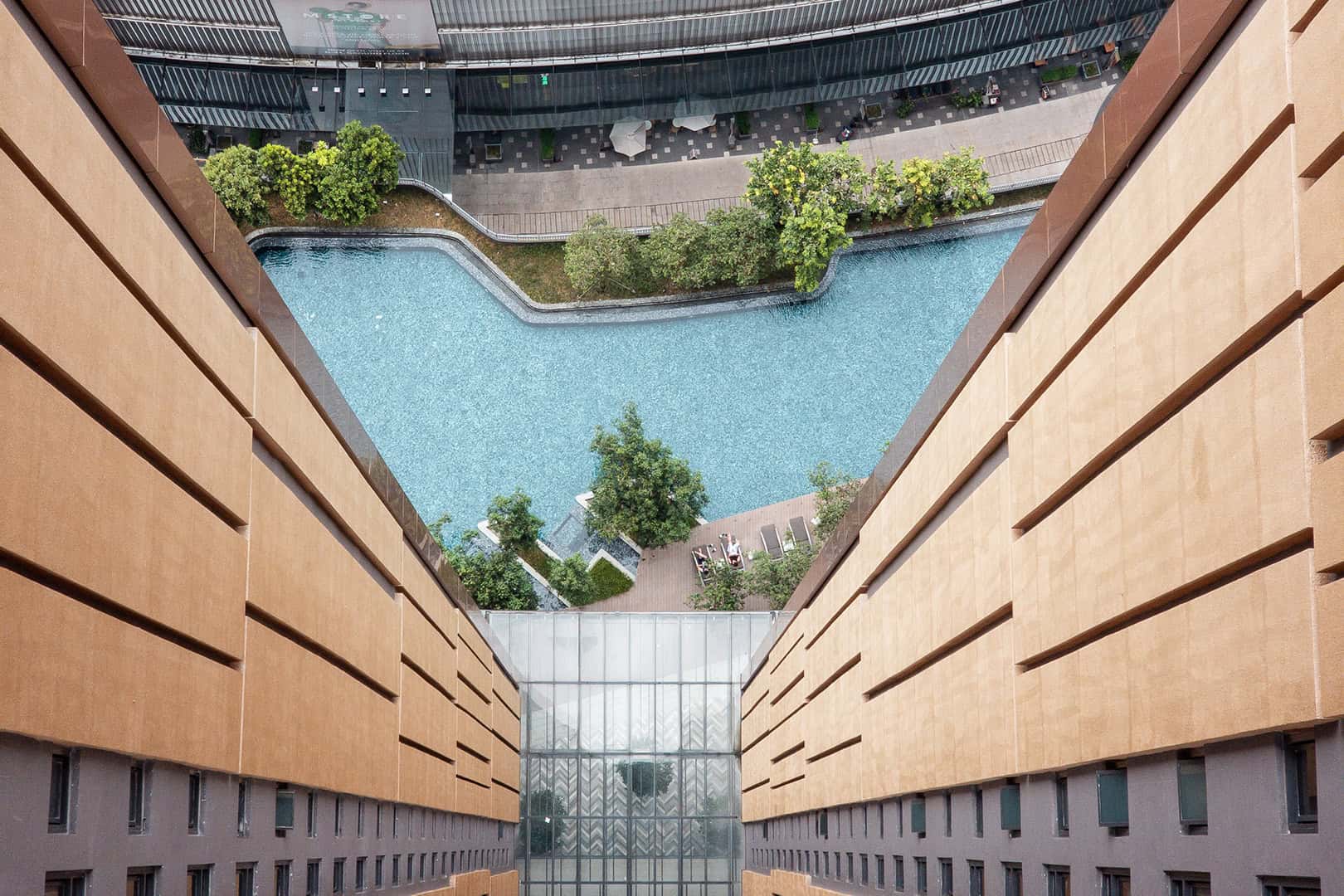 Beneden zwembad, Lucentia Residences, Lalaport BBCC in Kuala Lumpur