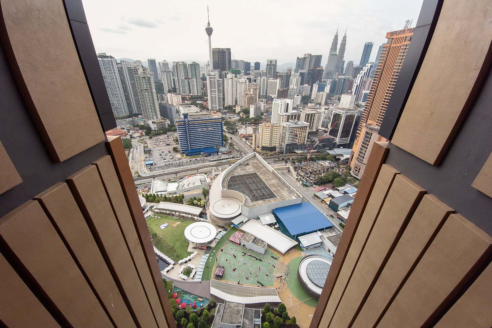 Uitzicht, Lucentia Residences, Lalaport BBCC in Kuala Lumpur