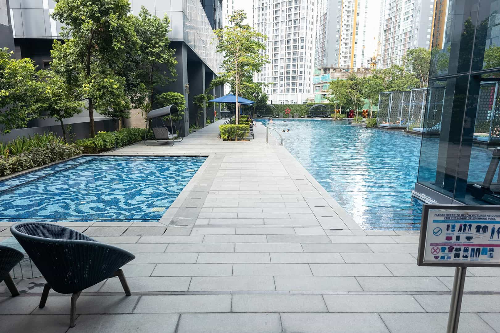 Zwembad 6e verdieping van Star Suites KLCC (Star Residence Kuala Lumpur).