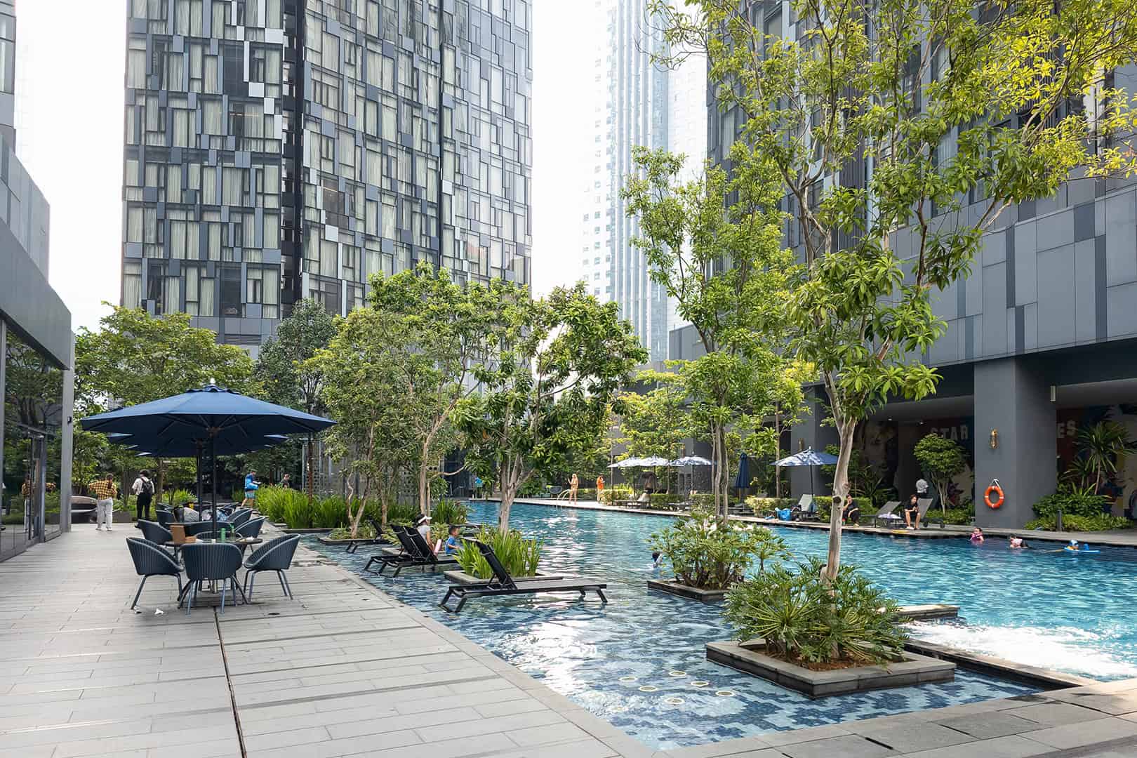Zwembad op de 6e verdieping van Star Suites KLCC