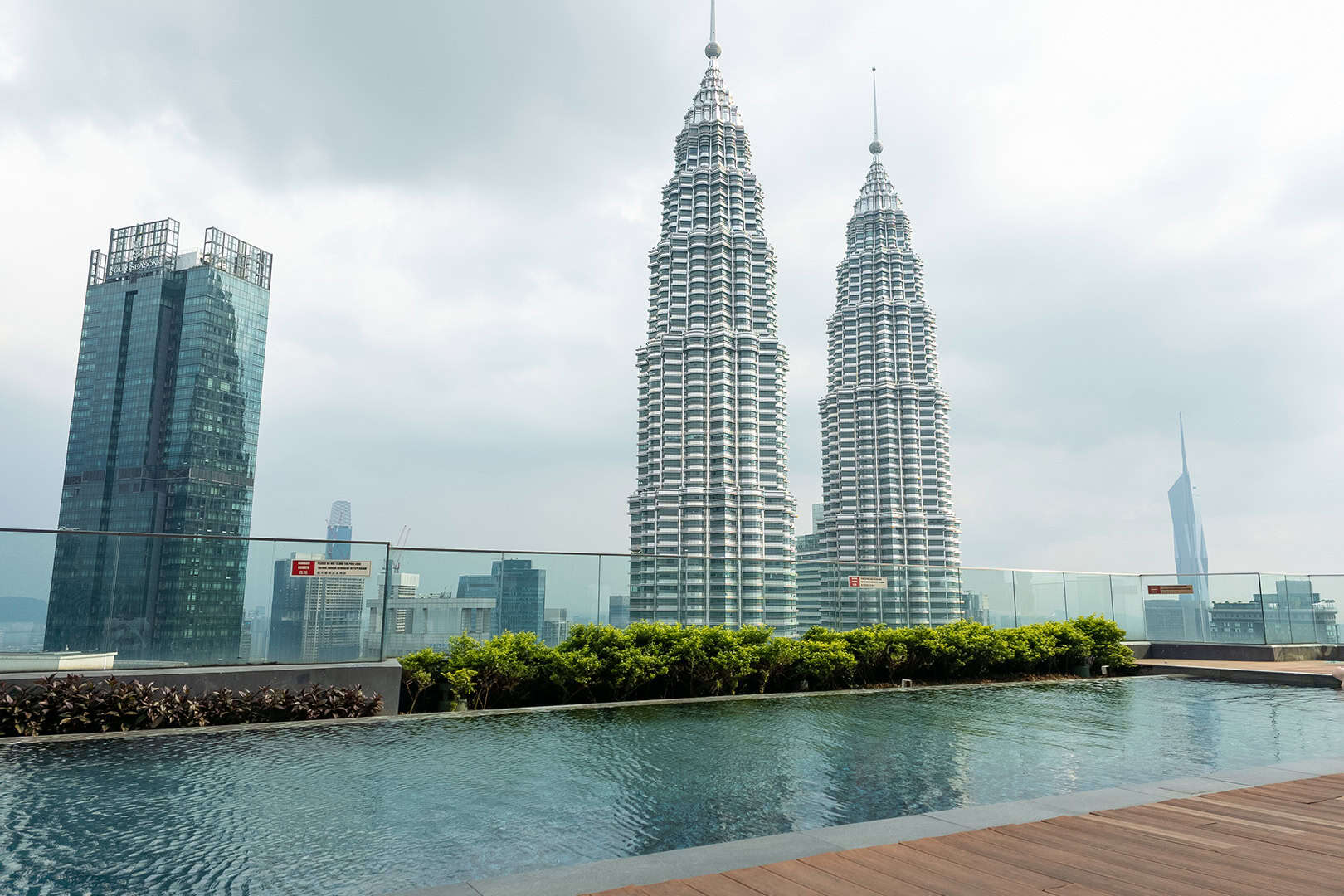 Uitzicht op de torens vanaf Star Suites KLCC