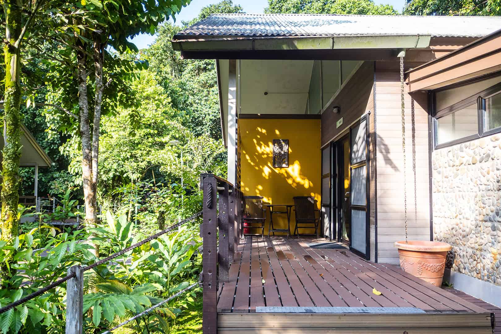 Entrance chalet Mulu Park HQ Accommodation