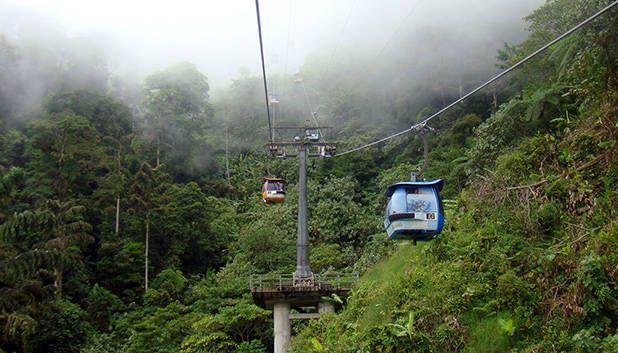 Kabelbaan bij Genting Highlands