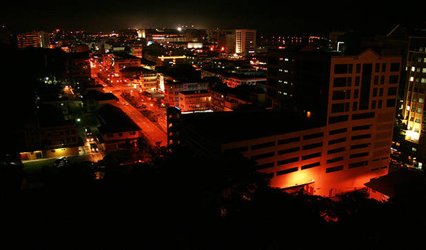 Uitzicht over de stad