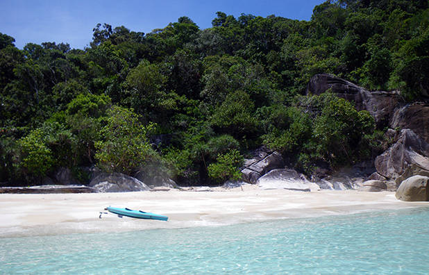 Verlaten strand