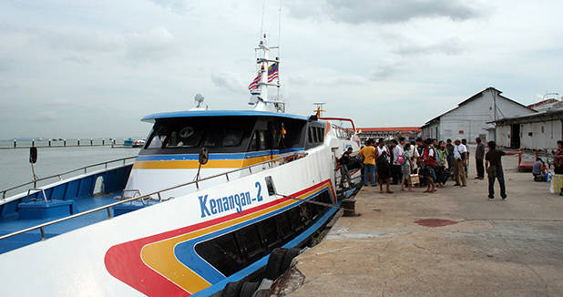 Naar Penang met de boot