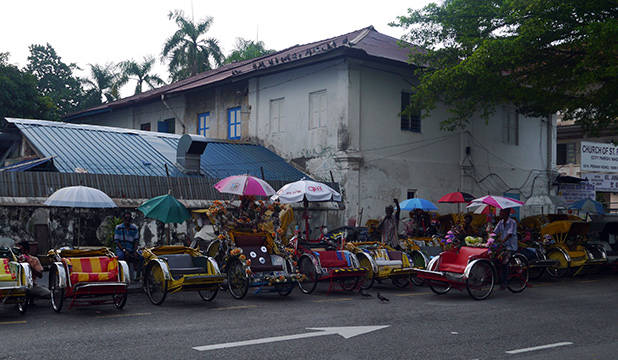 Riksja op Penang