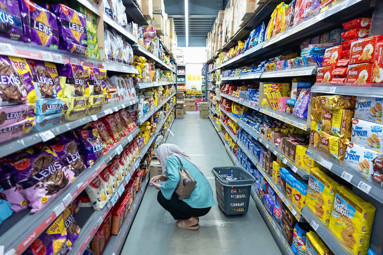 Supermarkt bij Kundasang, Kinabalu National Park