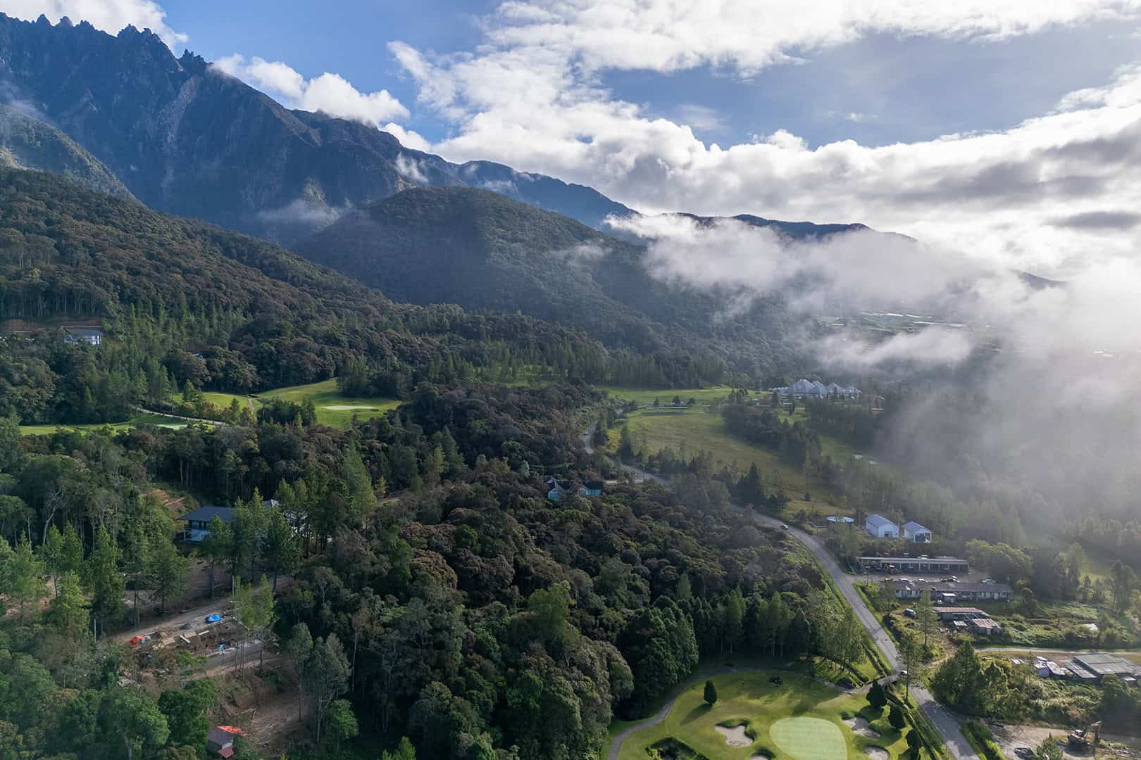Voet van Mount Kinabalu in Kinabalu National Park