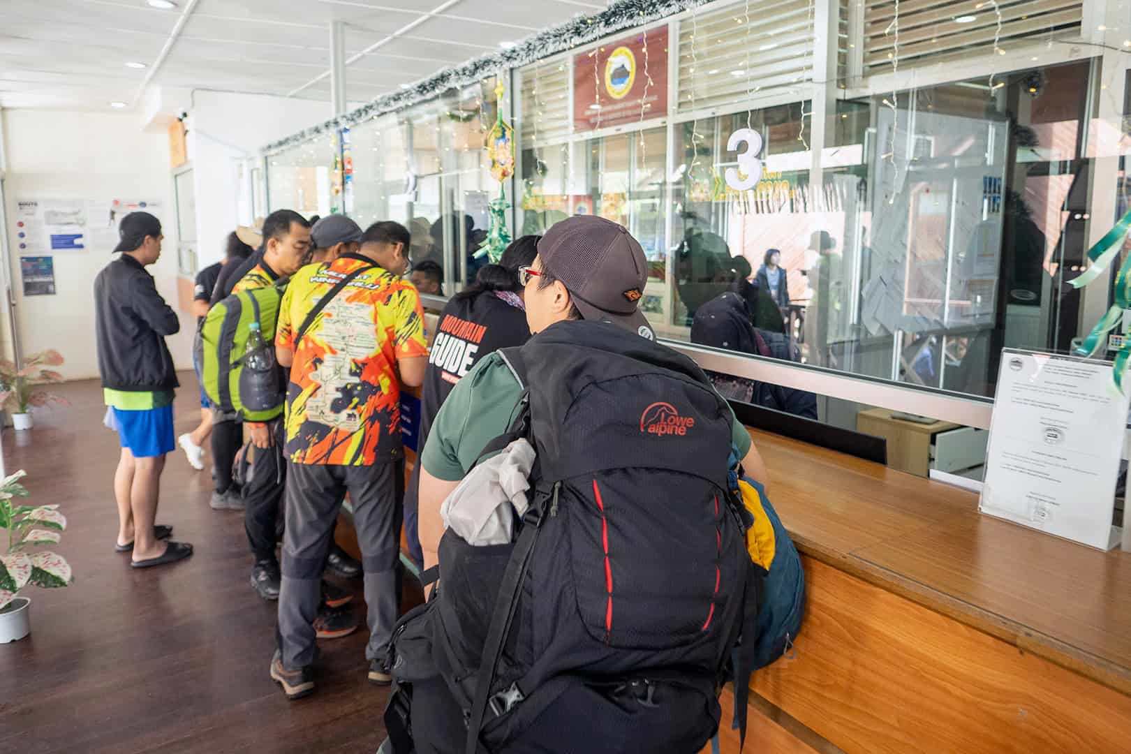 Loket voor het beklimmen van Mount Kinabalu