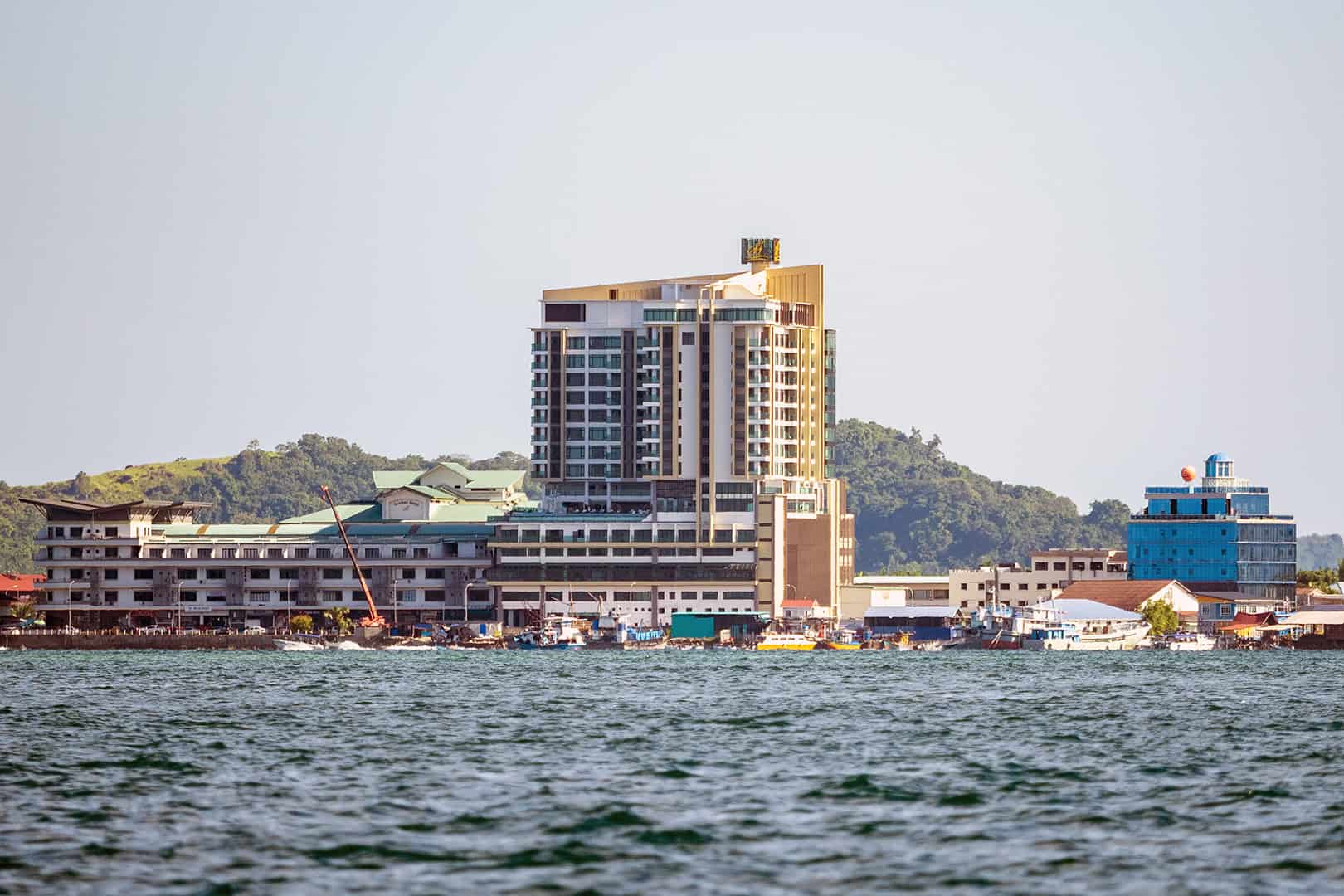 Het havenstadje Semporna